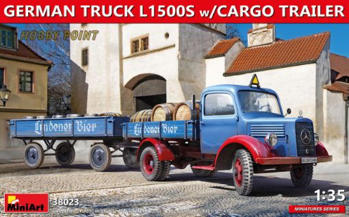 Immagine di 1/35 GERMAN TRUCK L1500S W/CARGO TRAILER