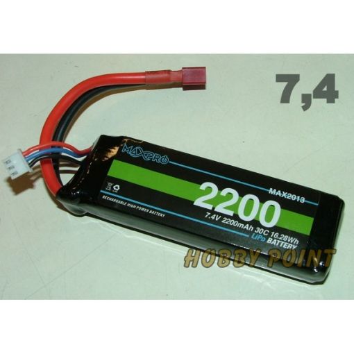 Immagine di 2S 7,4V 2200MAH 30C