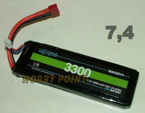 Immagine di 2S 7,4V 3300MAH 30C