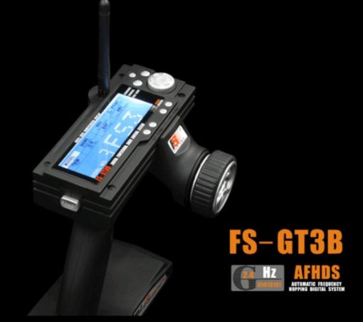 Immagine di TX GT3B CON DISPLY 3CH 2,4GHZ ( FS-GT3B+GR3E)