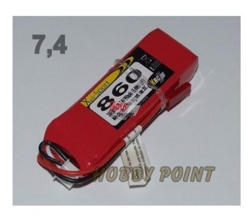 Immagine di LIPO XELL-SPORT 7,4V 860MAH 2S 25C