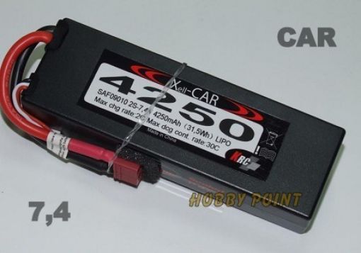 Immagine di LIPO XELL-CAR 7,4V 4250MAH 30C