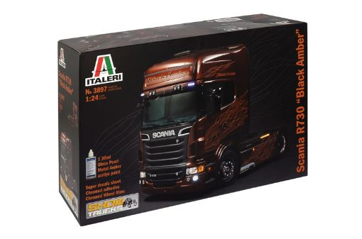 Immagine di 1/24 SCANIA R730 V8 BLACK AMBER