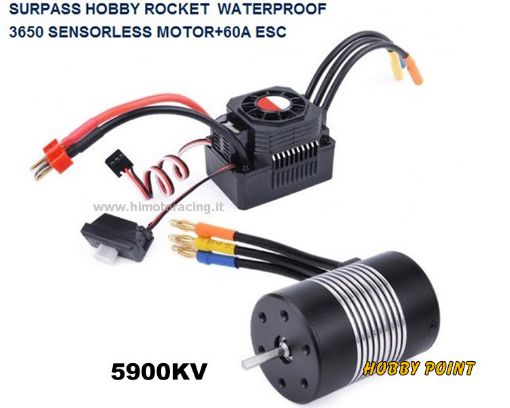 Immagine di COMBO MOTORE 3650 5900KV ESC 60A