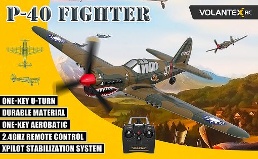 Immagine di P-40 FIGHTER RTF WARHAWK 400MM