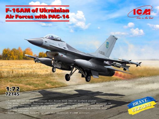 Immagine di 1/72 F-16AM OF UKRAINIAN AIR FORCE WITH PAG-14