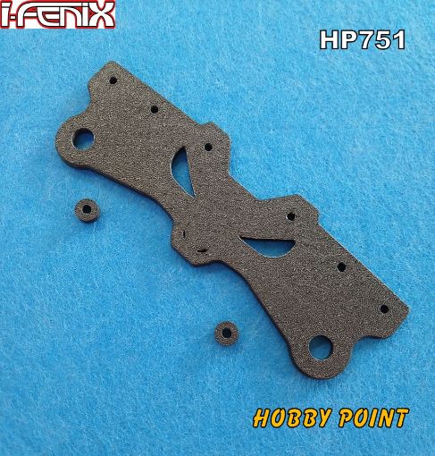 Immagine di PREMISPUGNA PARAURTI E SUPPORTO COLONNINE CARROZ. ANT. IN PETG CARBON FIBER